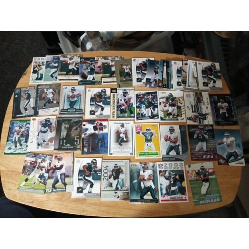 Lot Of 50 Donovan McNabb Philadelphia Eagles NFL Football Cards